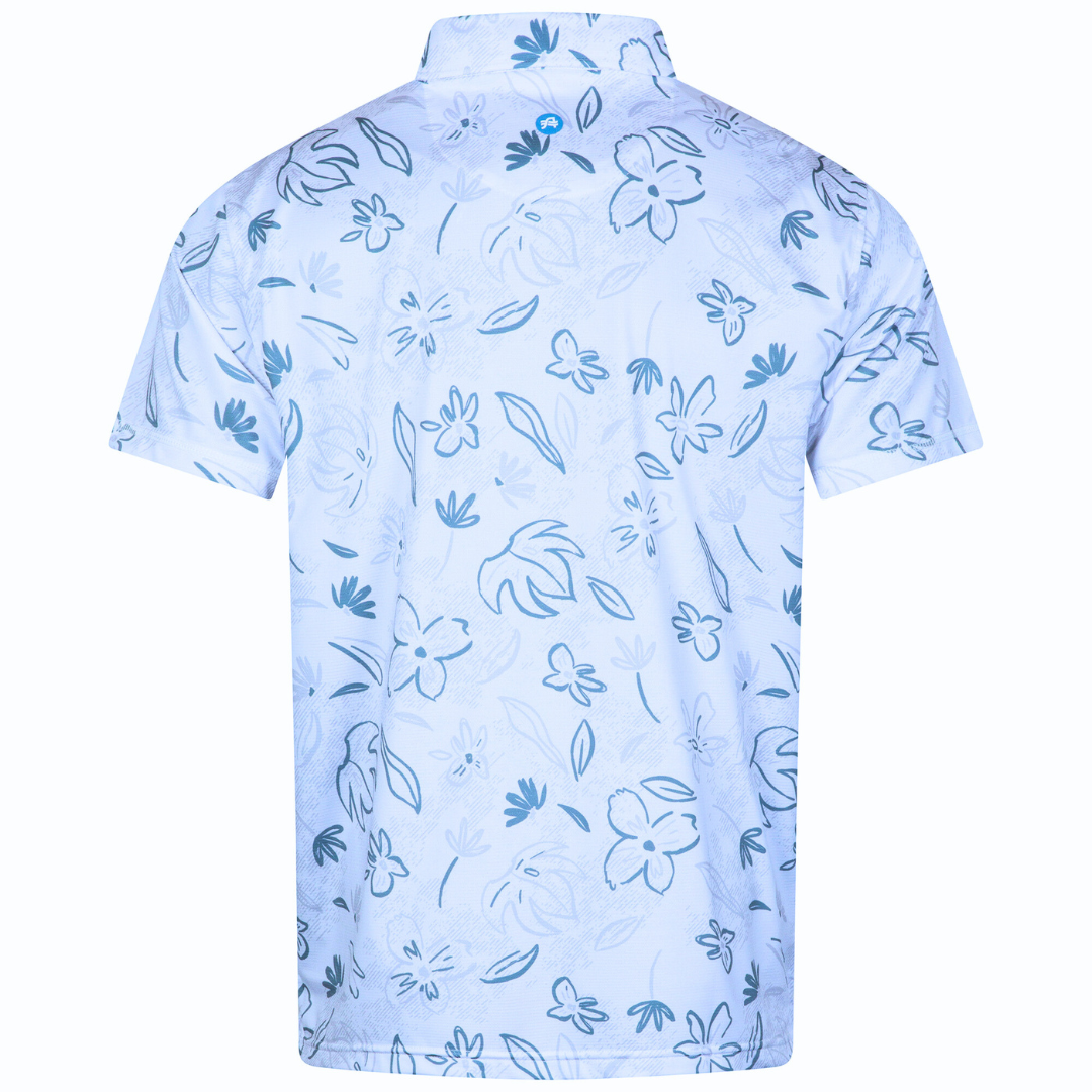 Viewpoint Print Polo Leafy