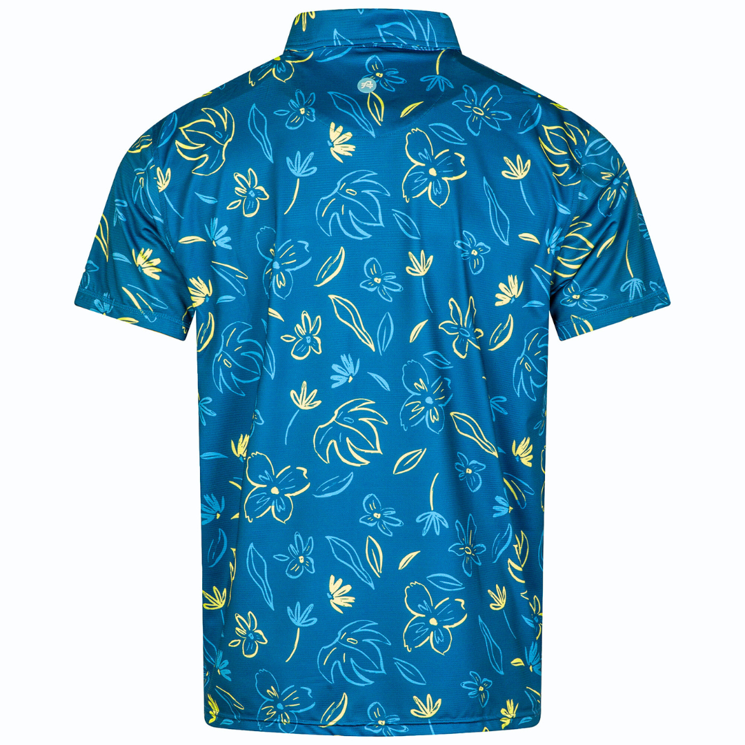 Viewpoint Print Polo Leafy