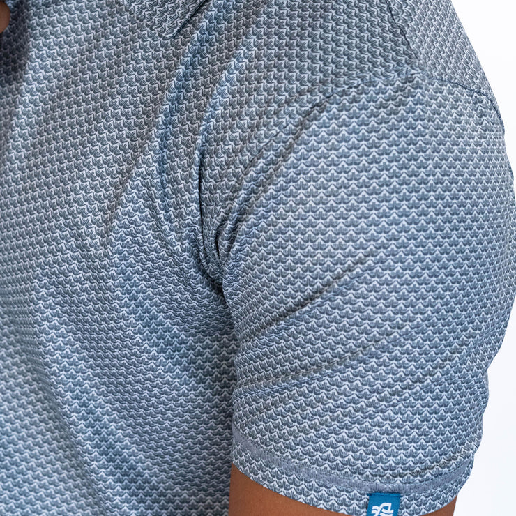 Viewpoint Birdseye Mesh Print Polo Shaka