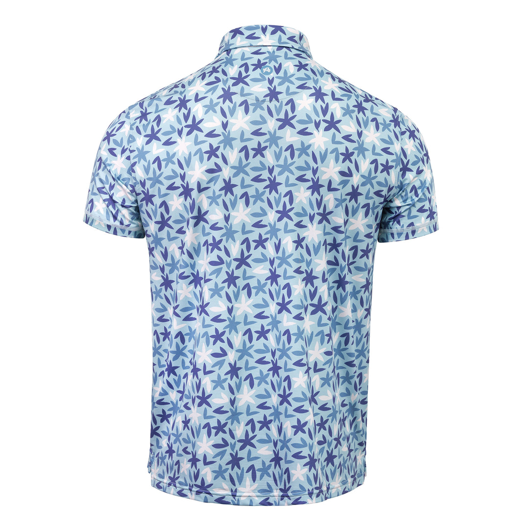 Viewpoint Print Polo Sunrise - Seafoam