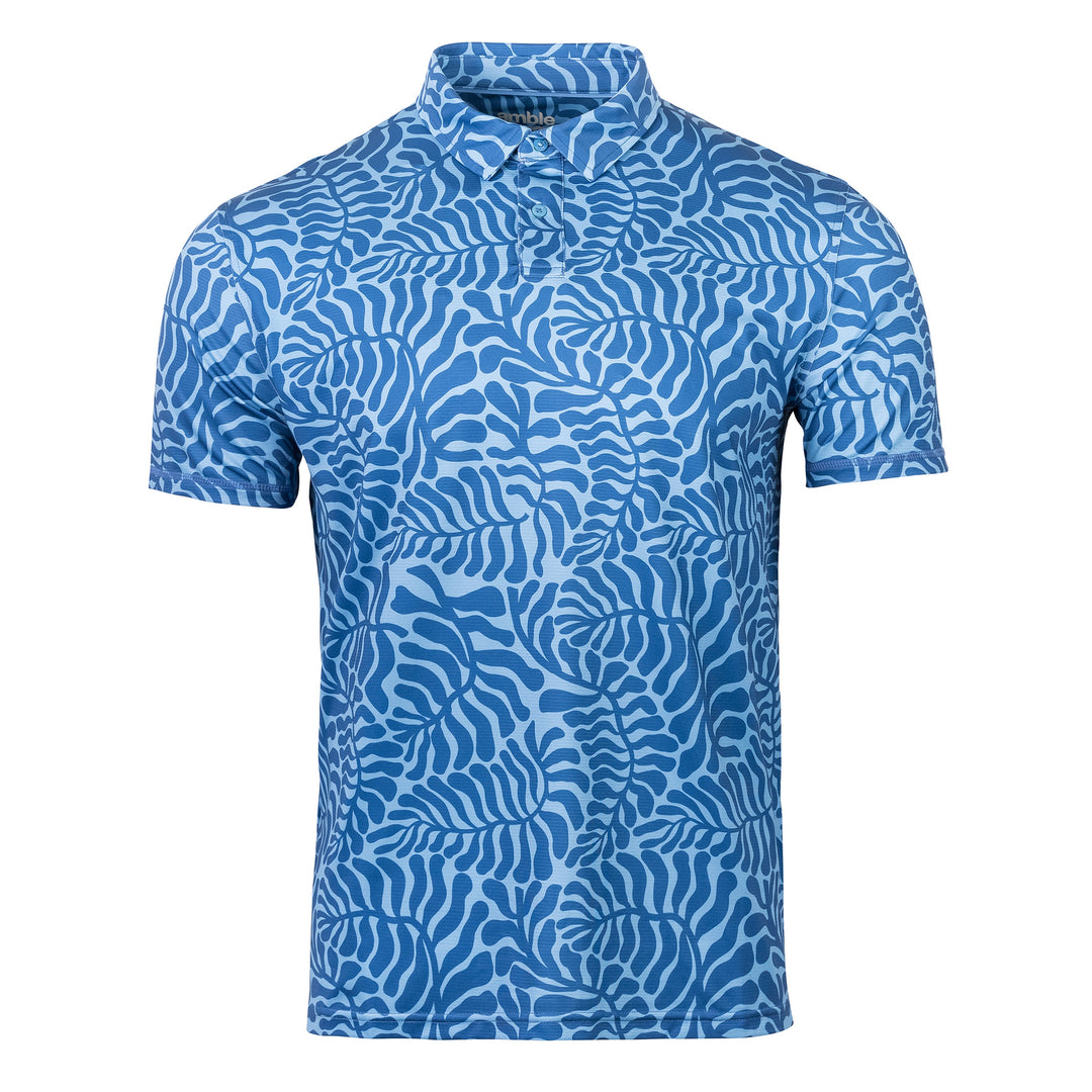 Viewpoint Print Polo Sea Kelp