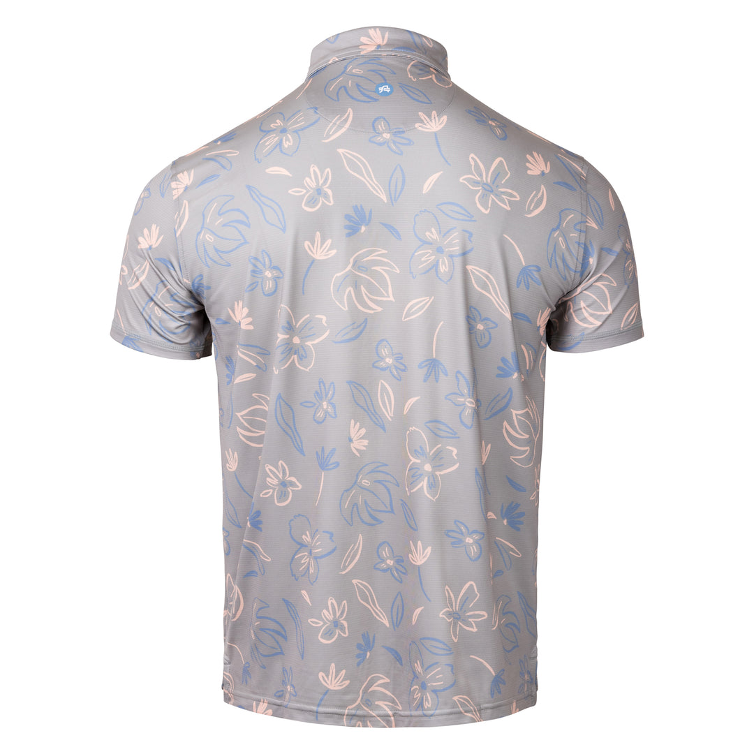 Viewpoint Print Polo Leafy