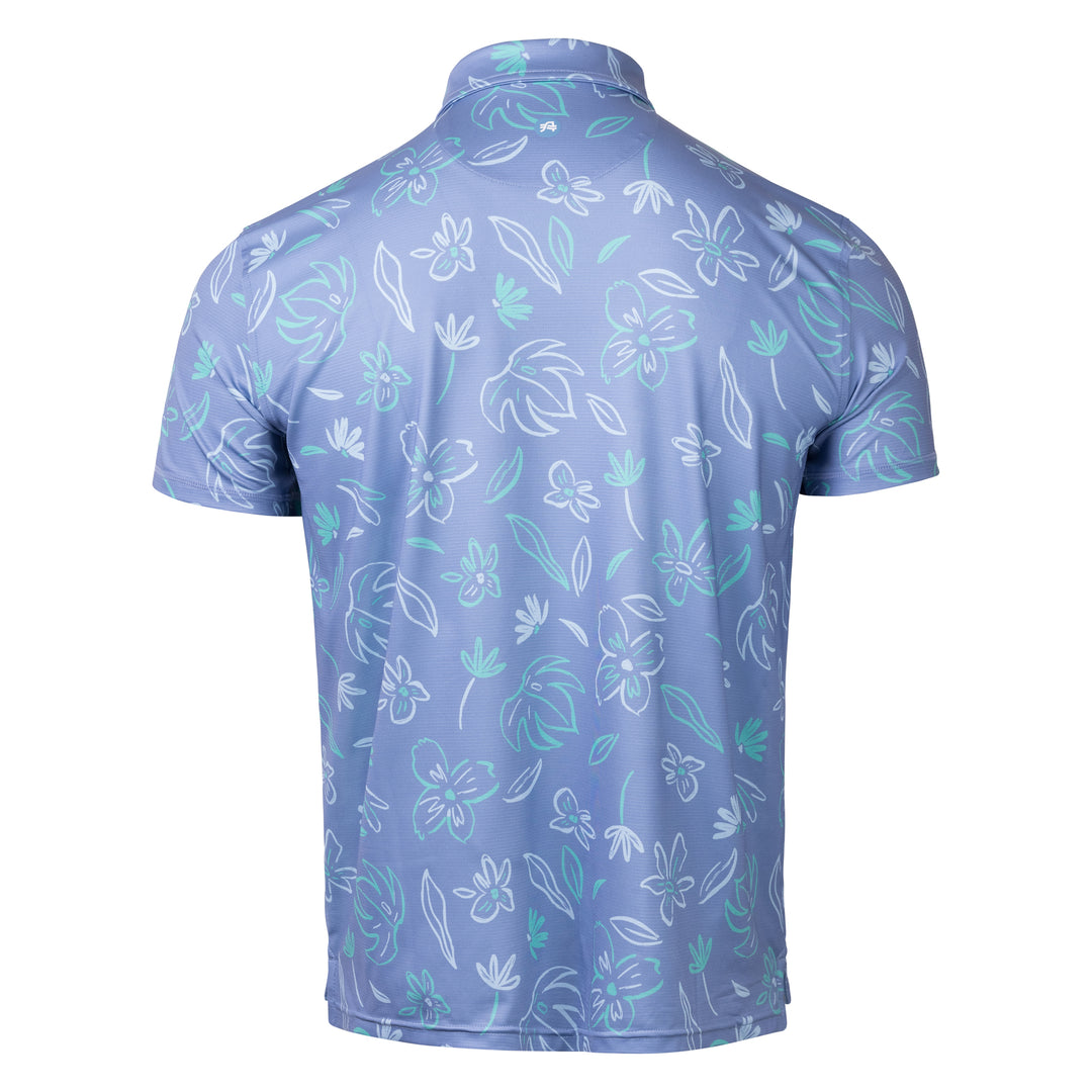 Viewpoint Print Polo Leafy