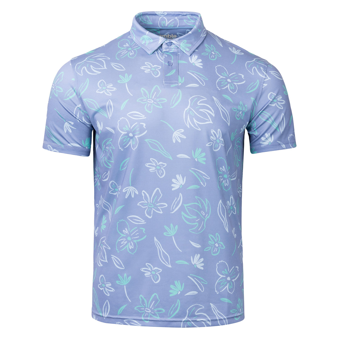 Viewpoint Print Polo Leafy