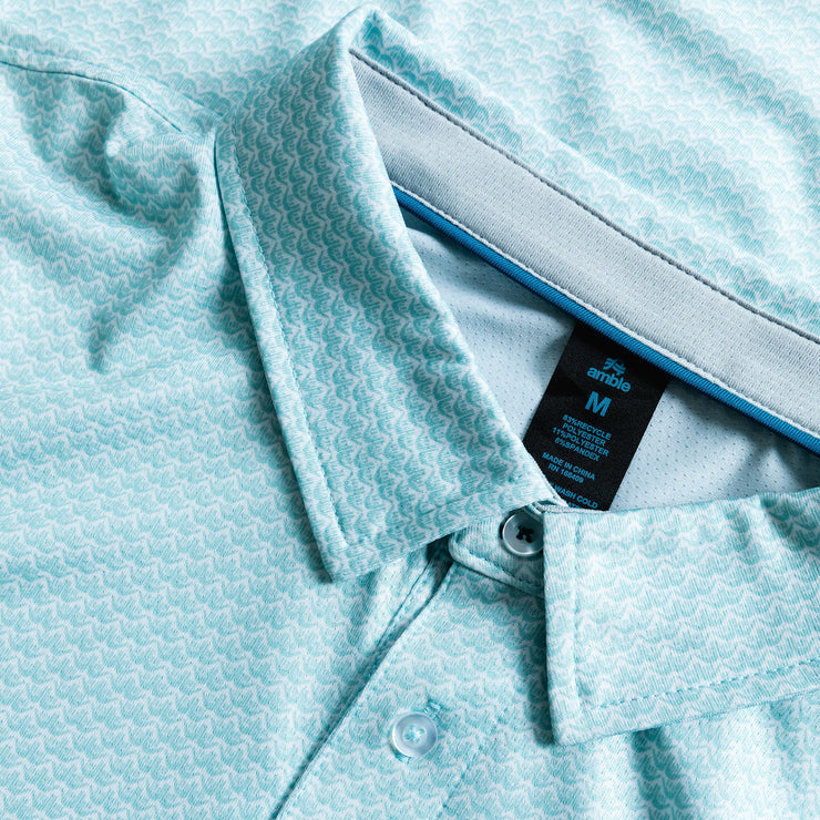 Viewpoint Birdseye Mesh Print Polo Shaka