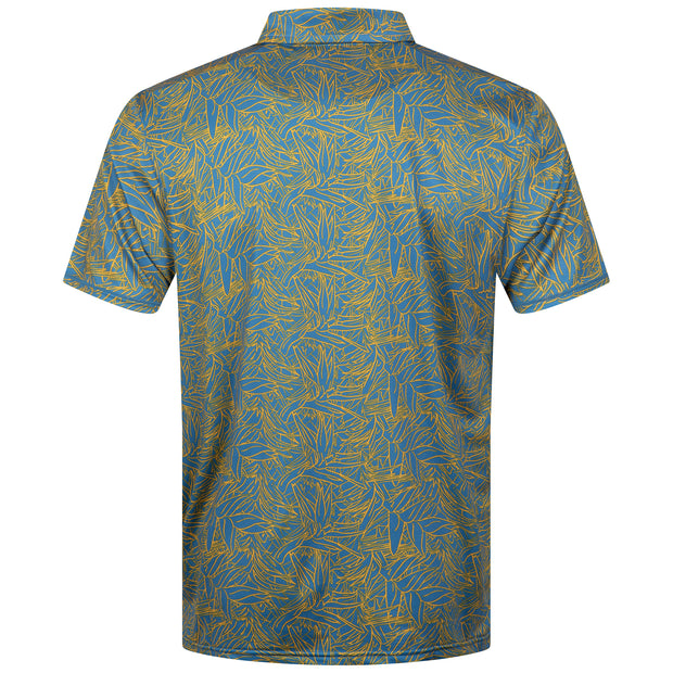 Viewpoint Birdseye Mesh Print Polo Floral