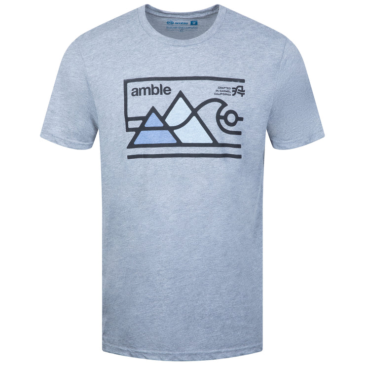 Mountains & Sea Tee Grey