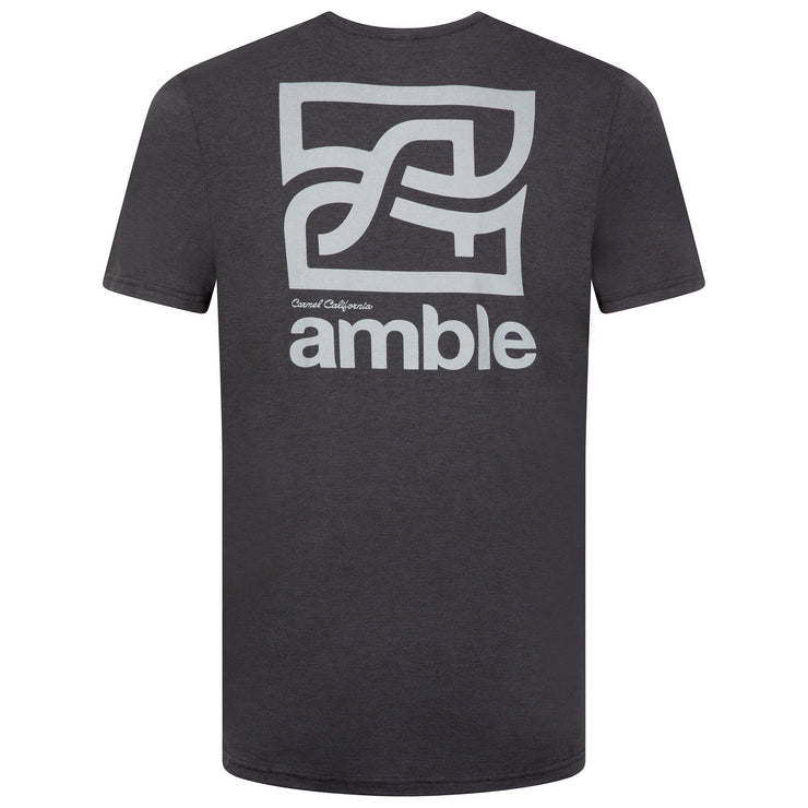 Amble Square Logo Tee Black